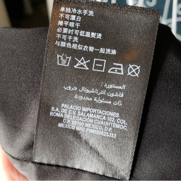 NWT Bebe Wide Leg Slit Jumpsuit in Black Size 4 - Picture 11 of 11